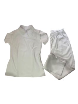 UNIFORME FEMENINO CUELLO CHINO CON BOTONES AL COSTADO CON JOGGER